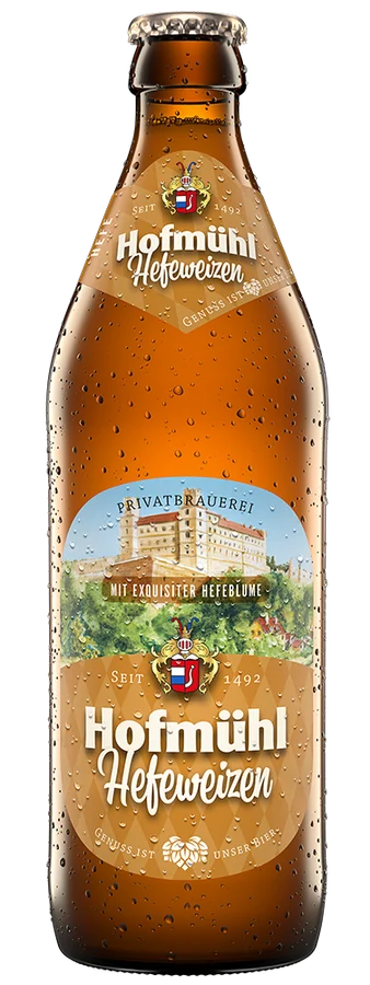 Hofmühl Weissbier, eisgekühlt